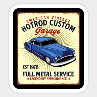 Retro Vintage Automotive Tin Sign Sticker